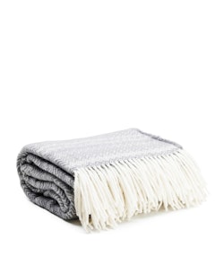 Ullpläd Woven 130 x 170cm, Grey
