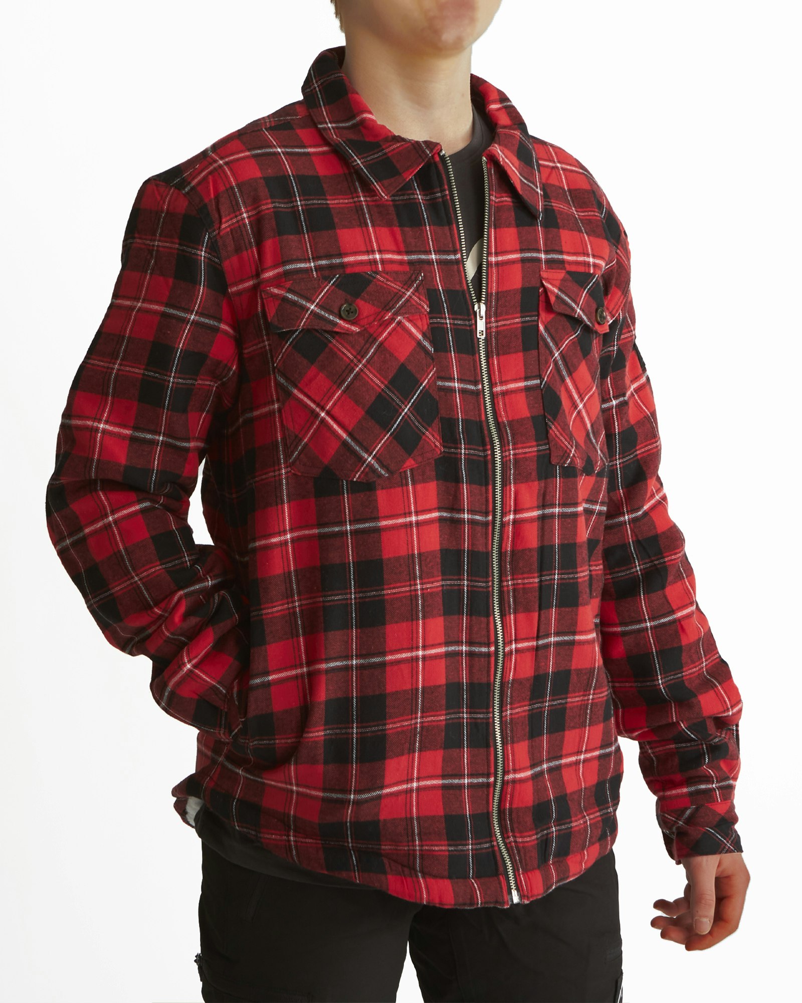 Lumber-Shirt fodrad Herr, Red/Black
