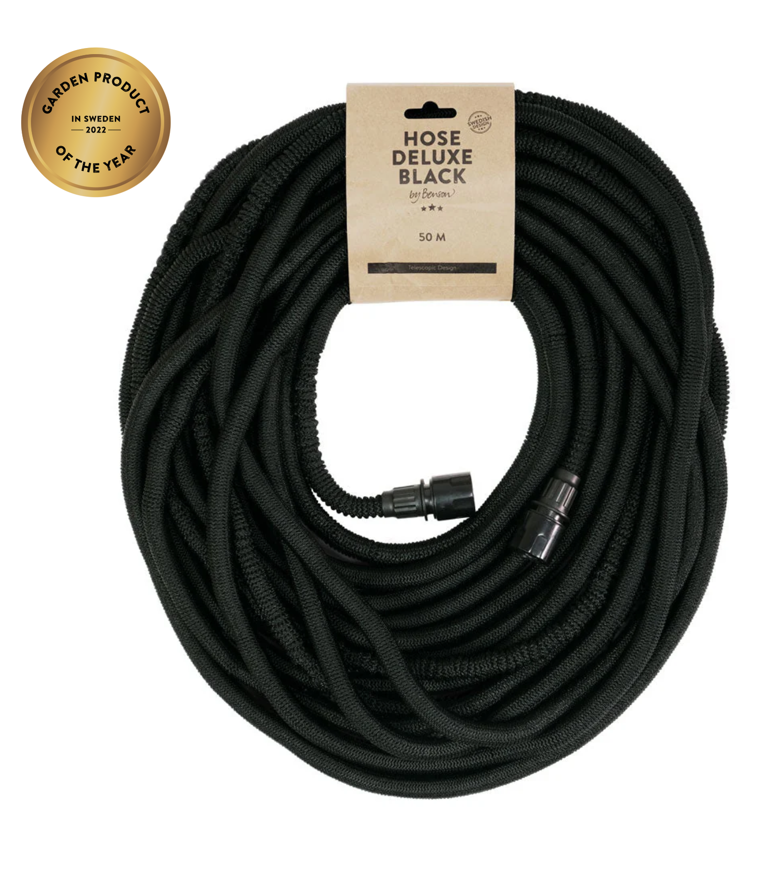 Vattenslang Deluxe, By Benson 15m/25m/50m - Black