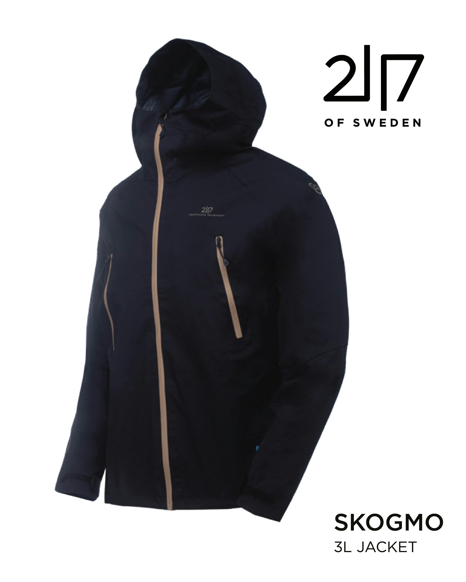 Outdoor Jacket 3Layer by 2117, Herr - Navy