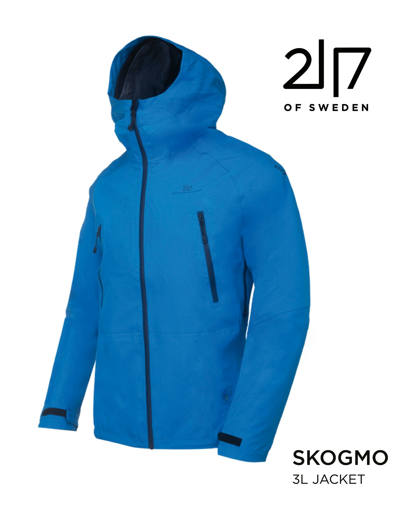 Outdoor Jacket 3Layer by 2117, Herr - Navy