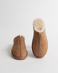 STAVANGER Fårskinnstofflor, Beige