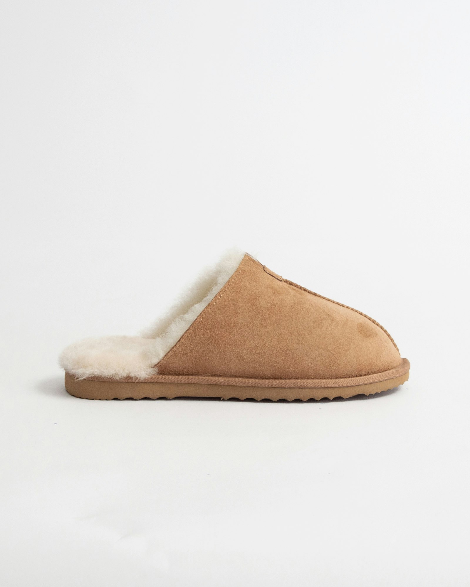 STAVANGER Fårskinnstofflor, Beige