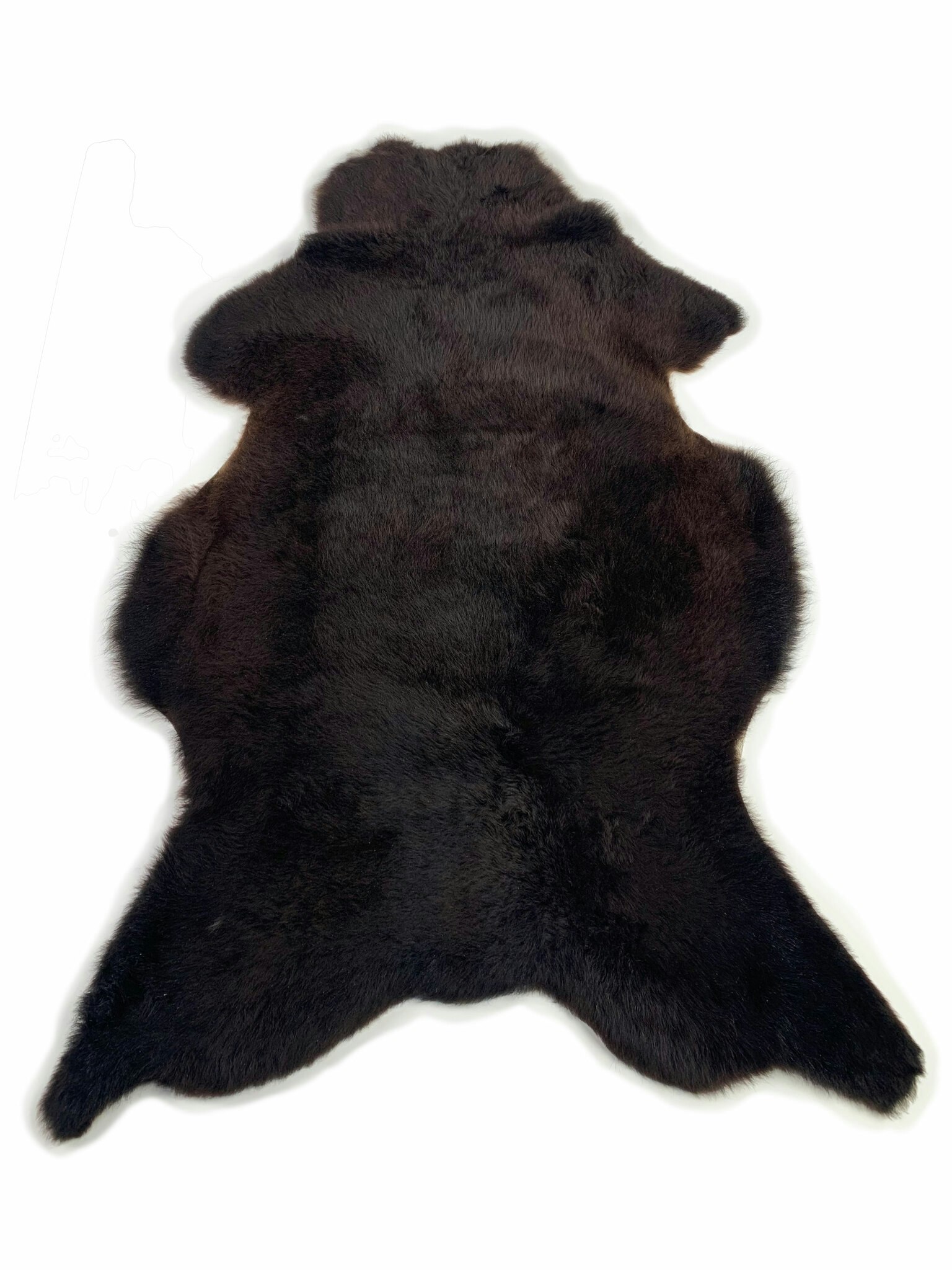 Fårfäll Shorthair Ebony 1002, Storlek 100x120cm