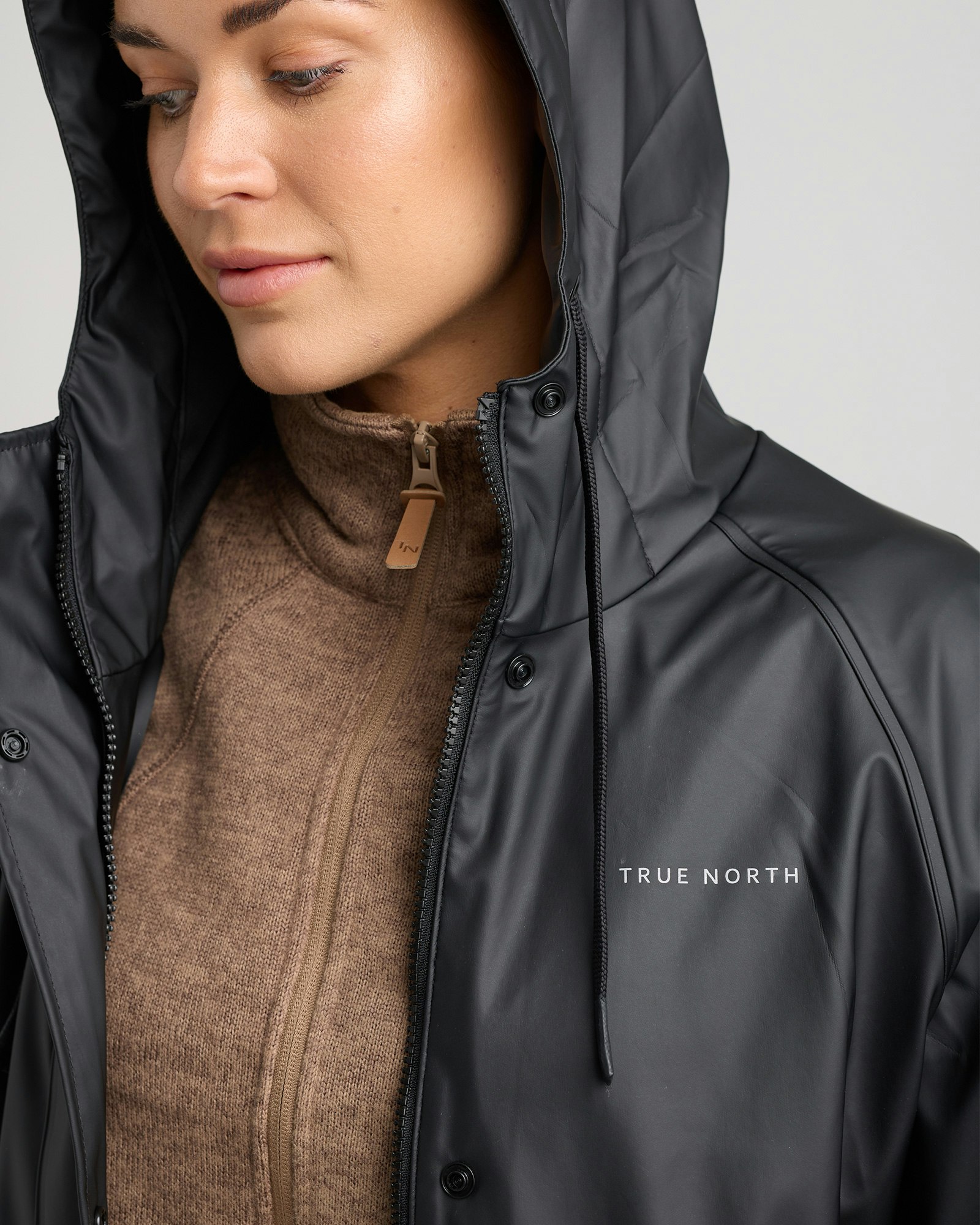Regnkappa PU Long Black