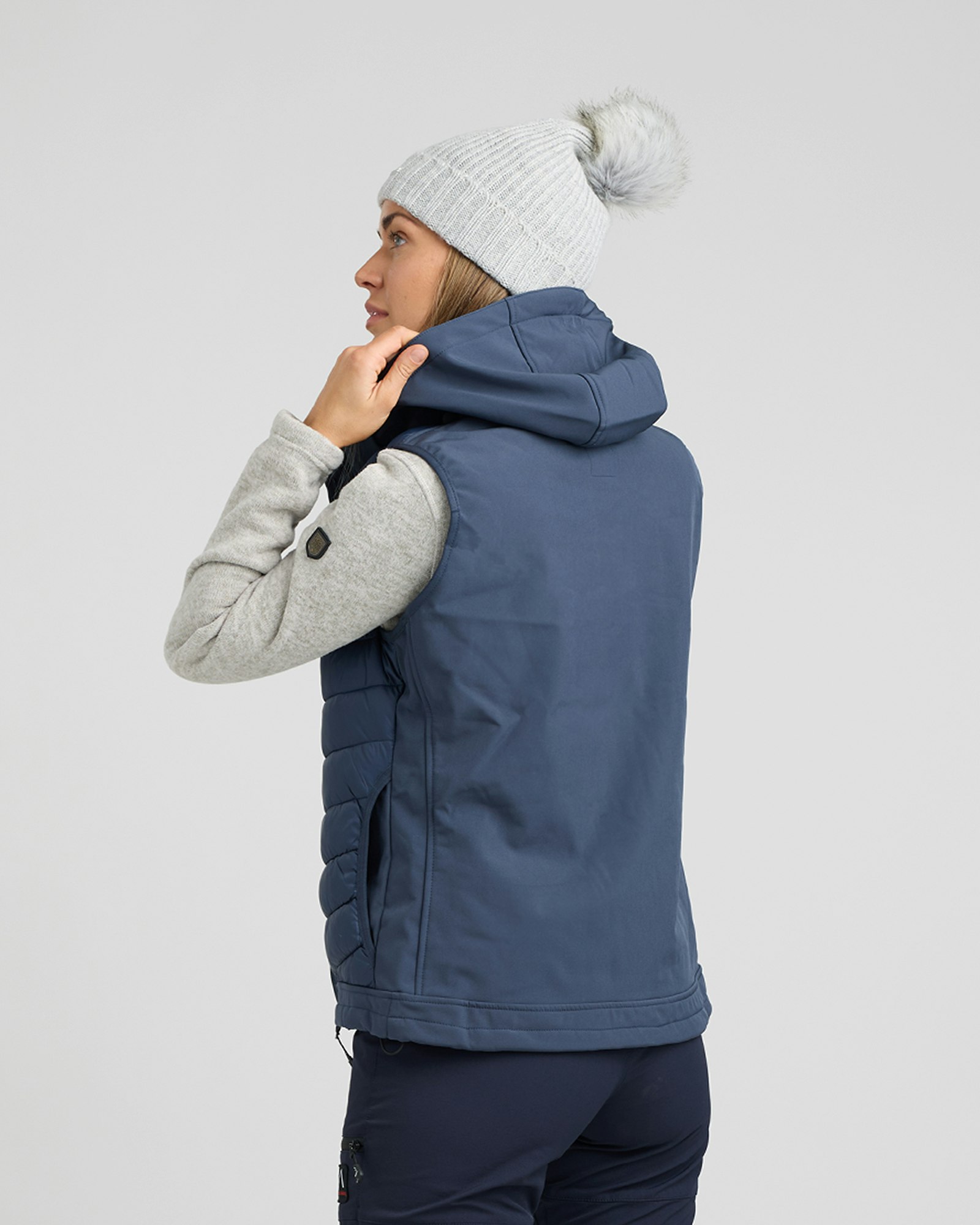Vest Dam Hybrid Softshell, Ink-Blue