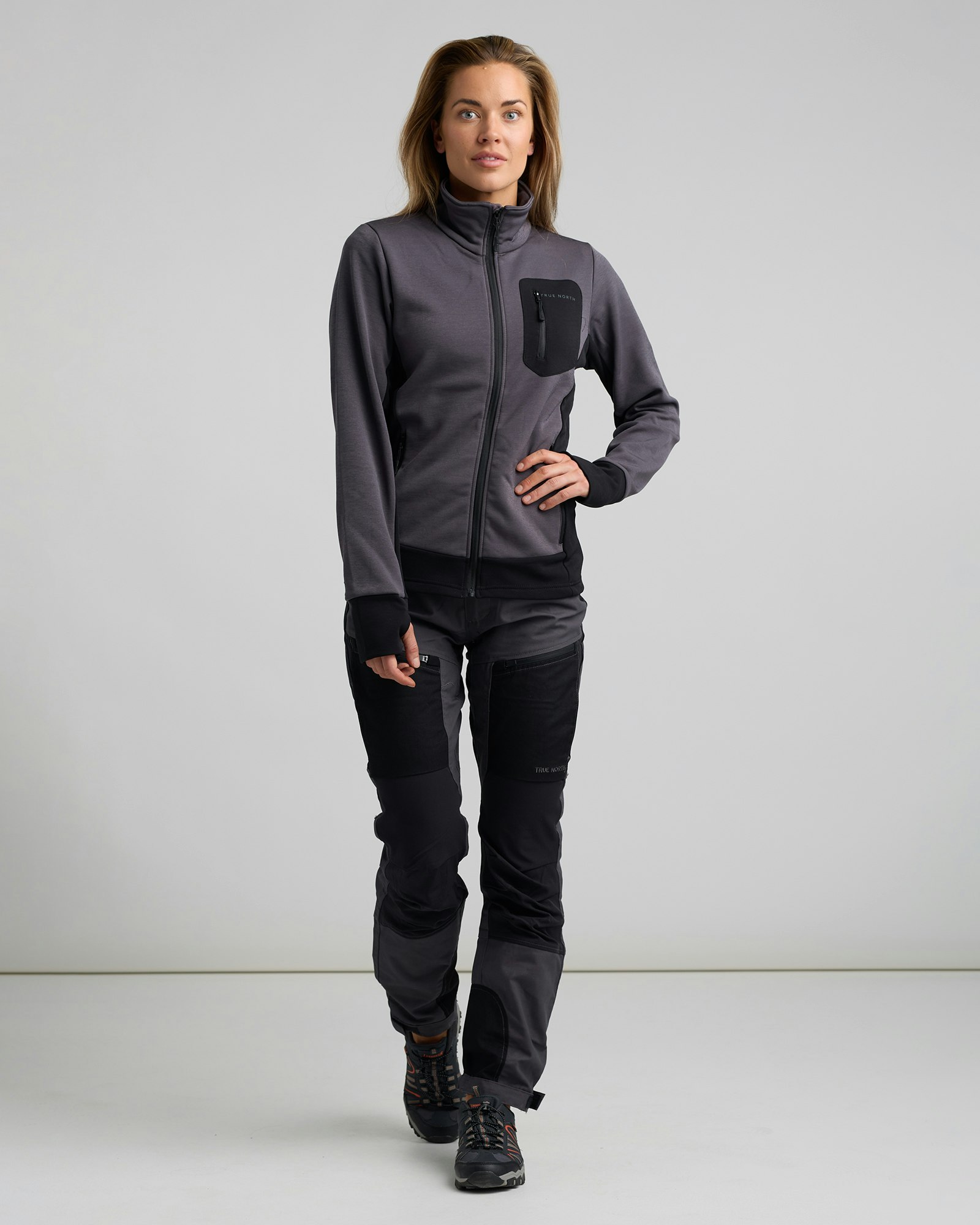 Jacka i Thermal® Stretch Dam, Mörkgrå
