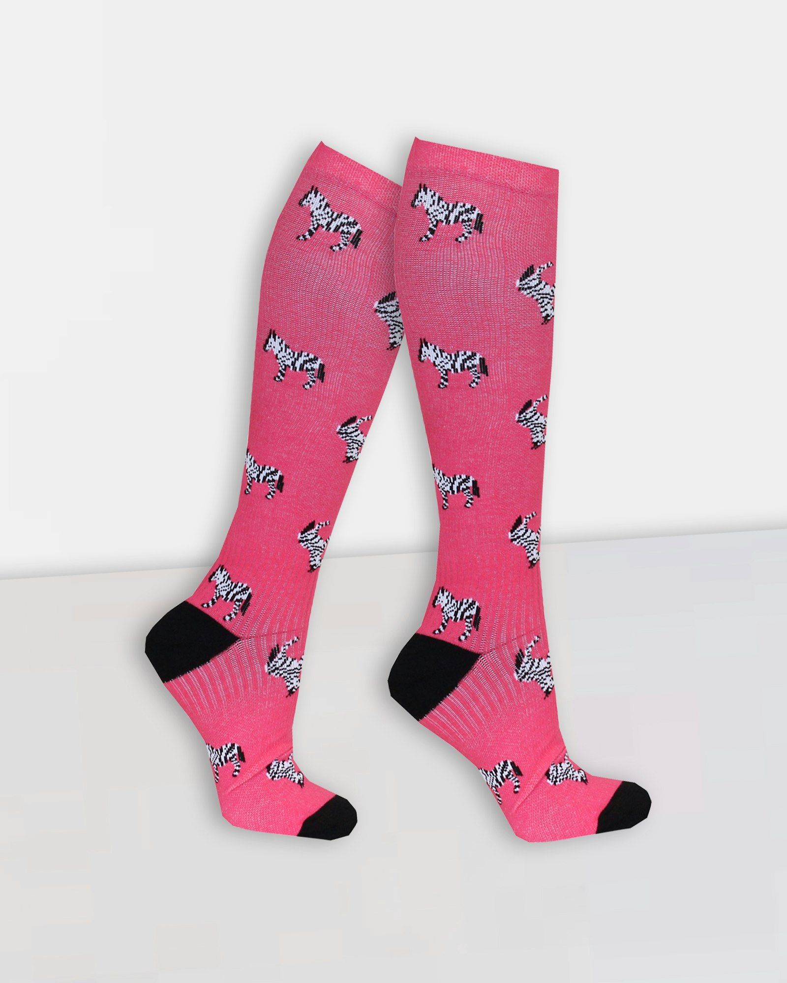 Mini-Zebras Cerise Stödstrumpa 11-14 mmHg Bomull