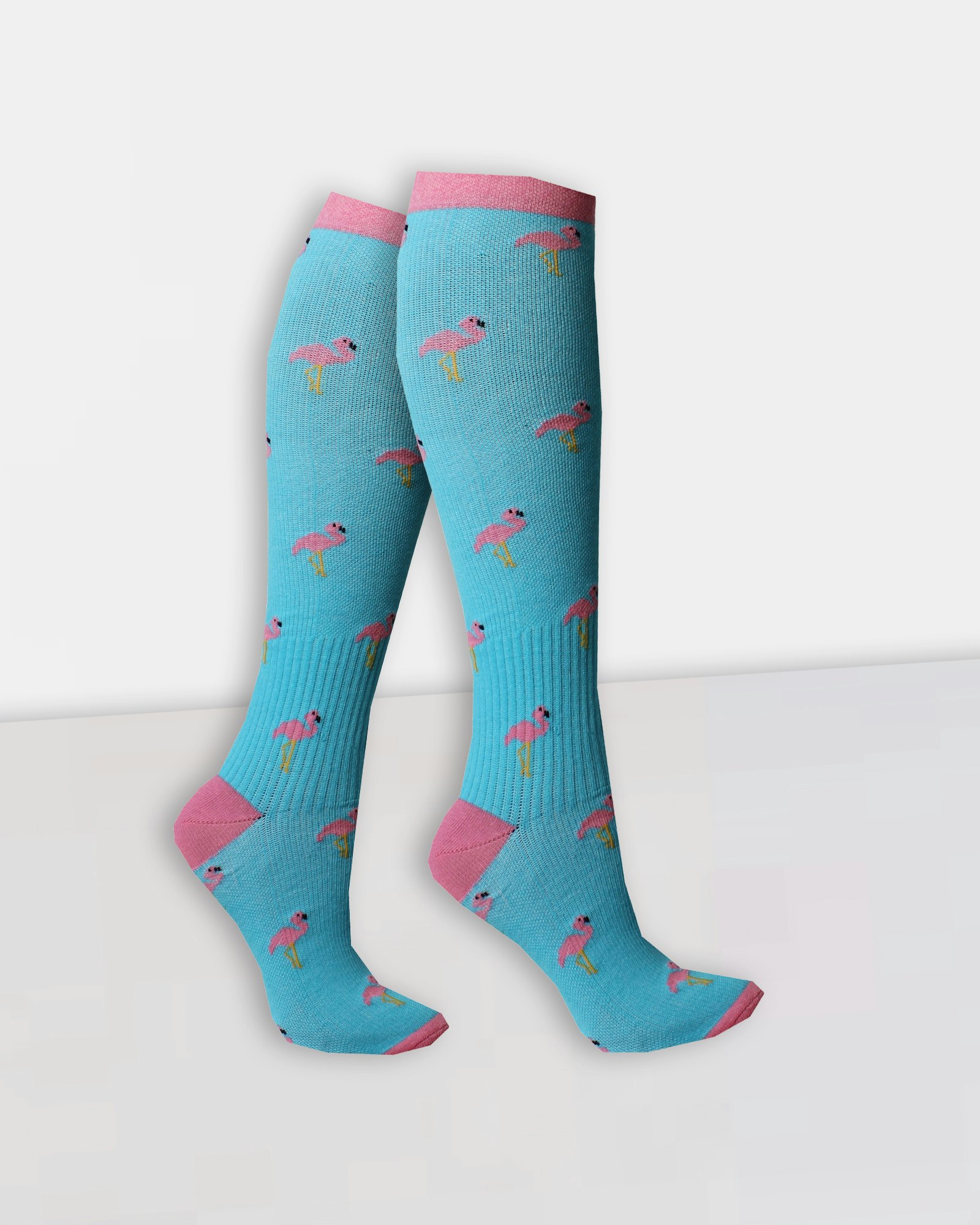 Flamingos Turkos Stödstrumpa 11-14 mmHg Bomull