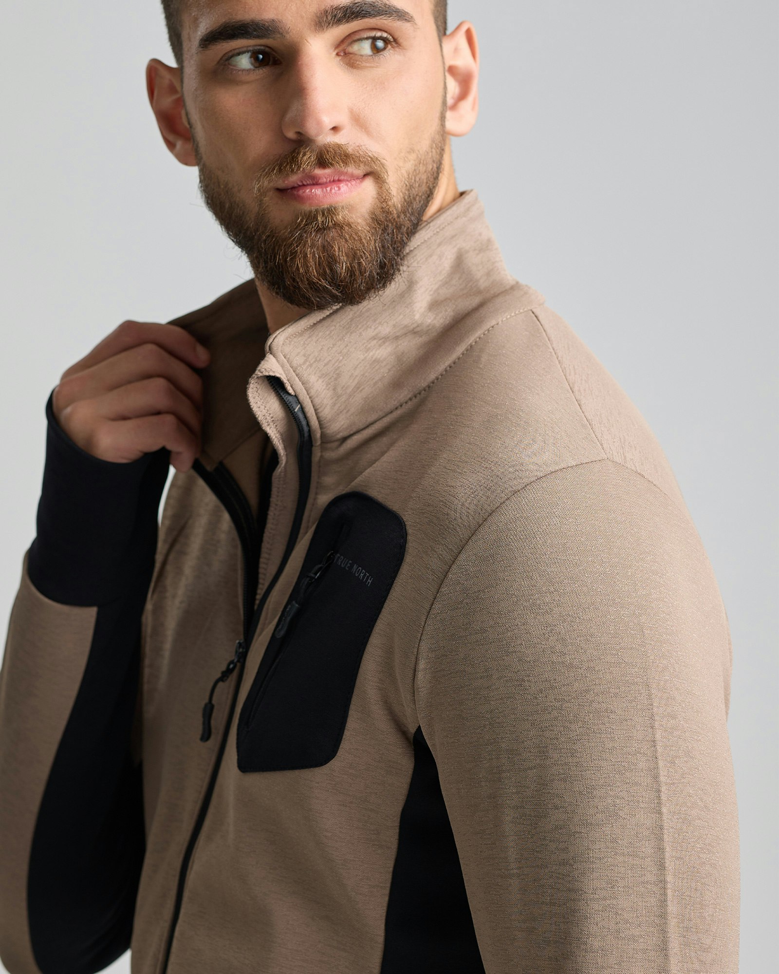 Thermal Stretch Performance Jacket Herr, Bark