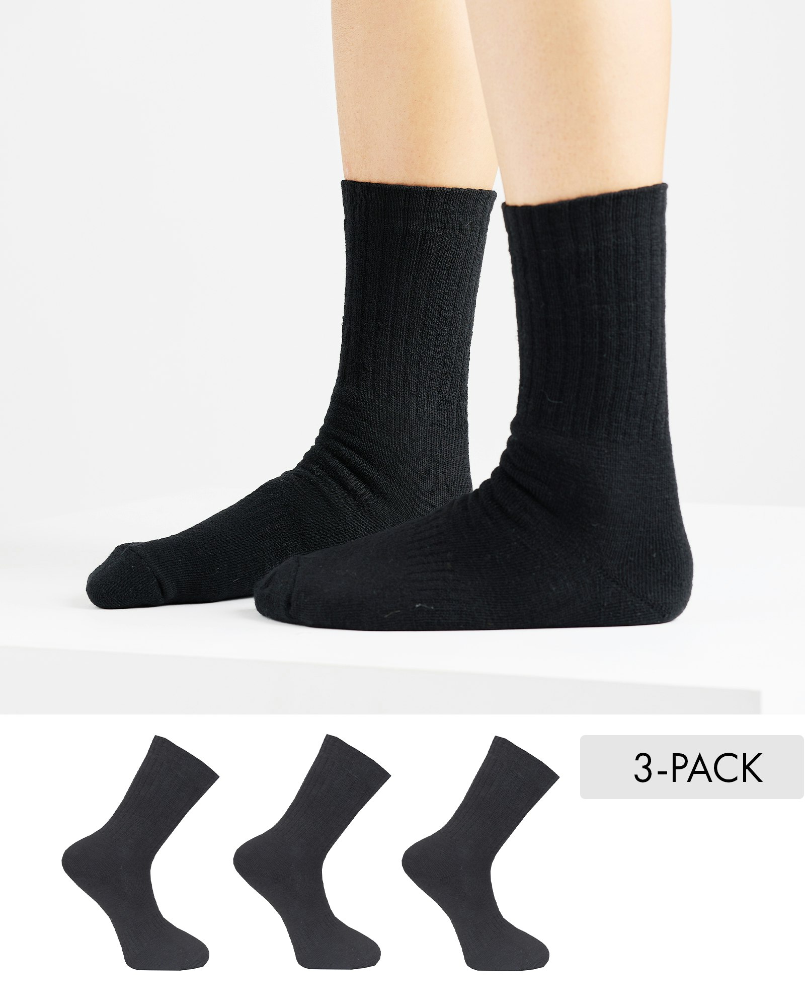 Merinoull Hiking Socks, Svart 3-par