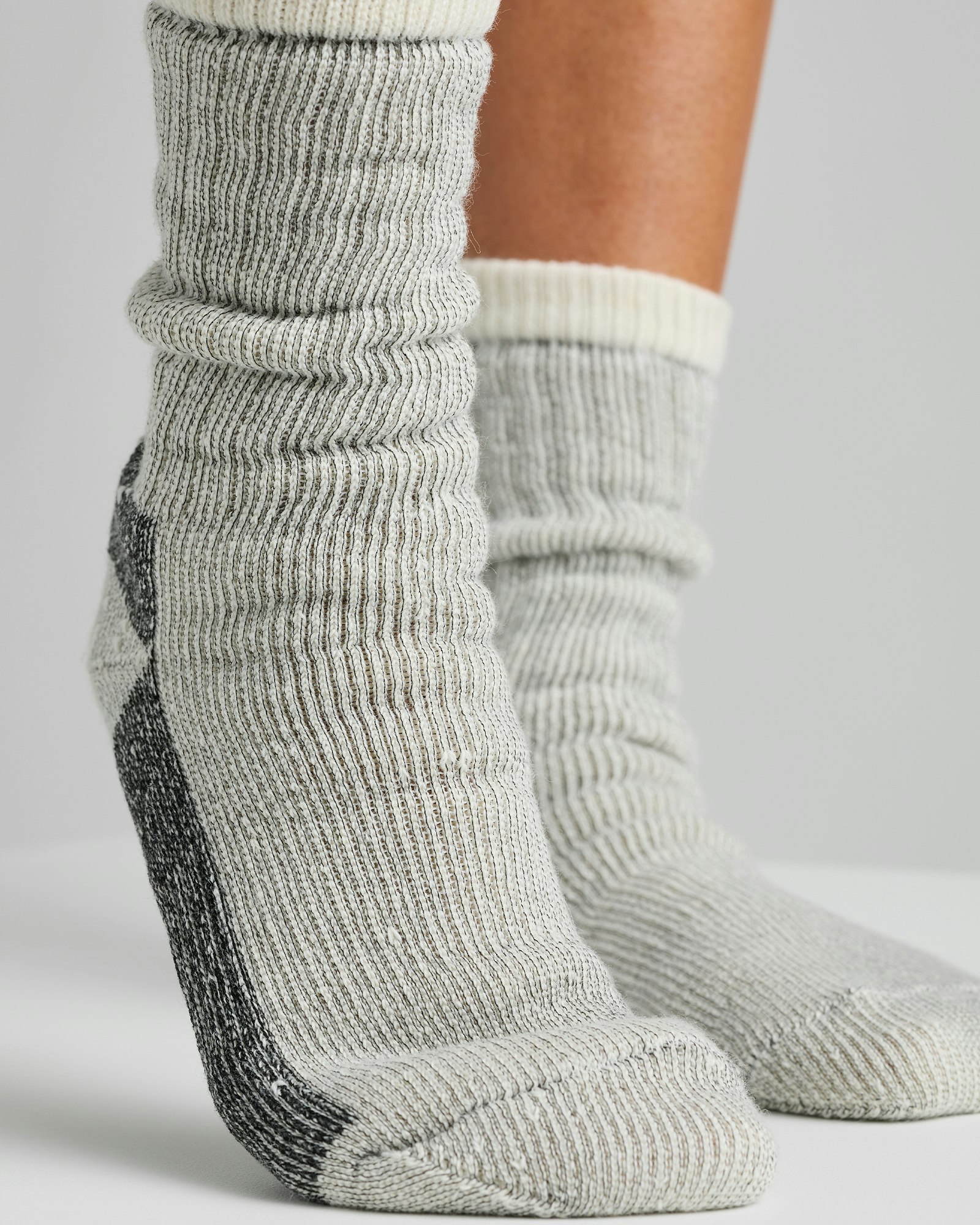 Kraftig Ullsocka, Grå 2-par