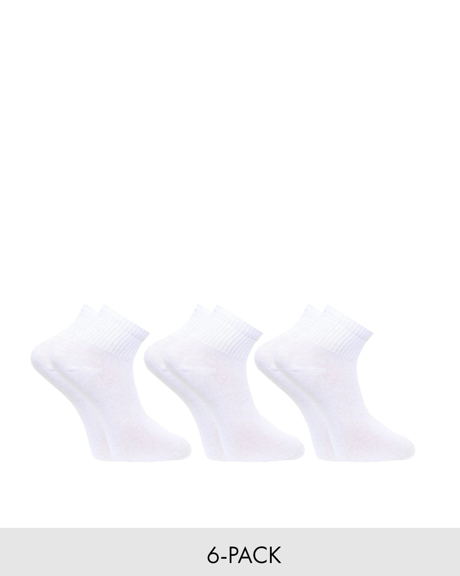 Quarter Socks Frottésula, Vita 6-par