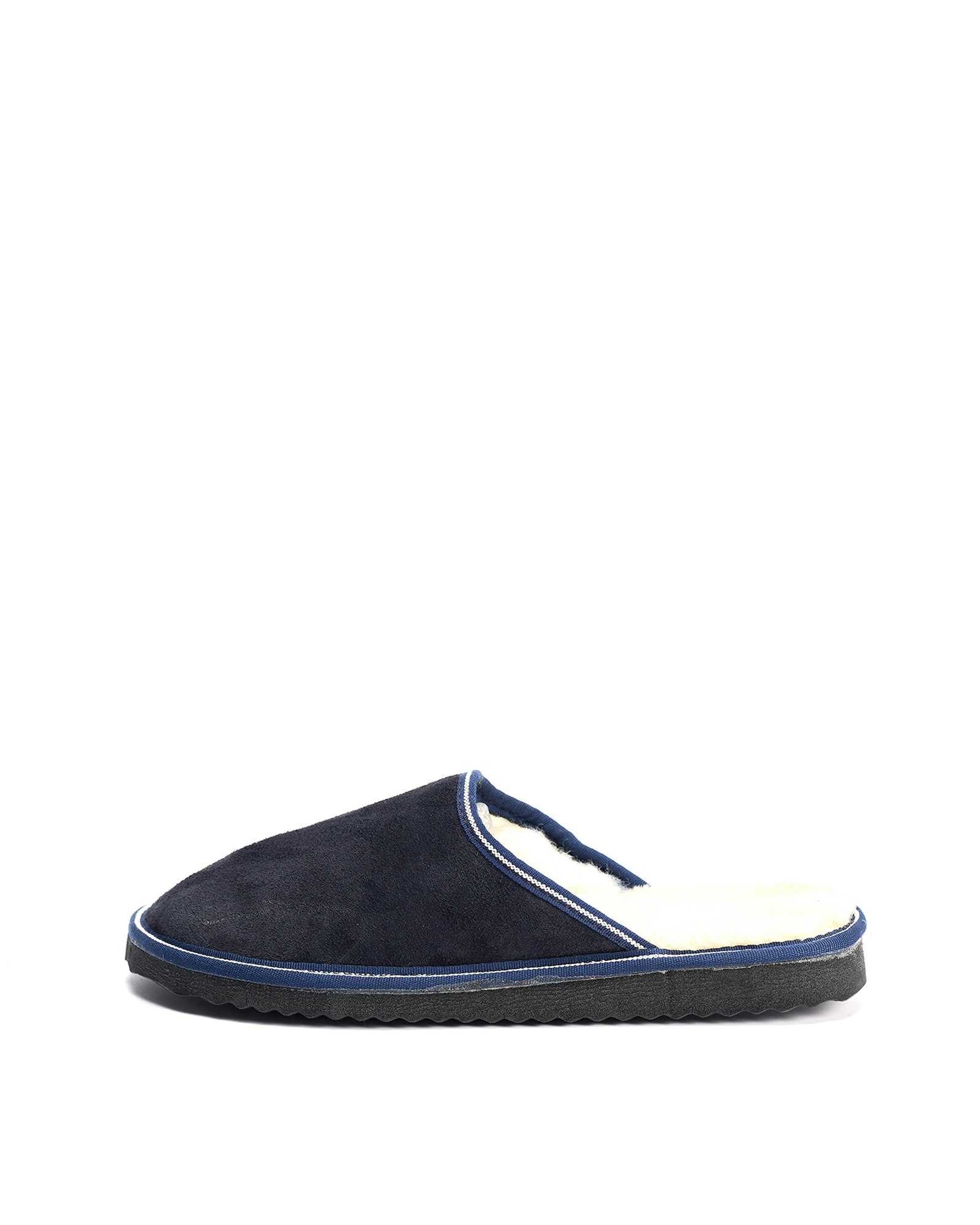 SÄLEN Fårskinn Slippers, Marinblå