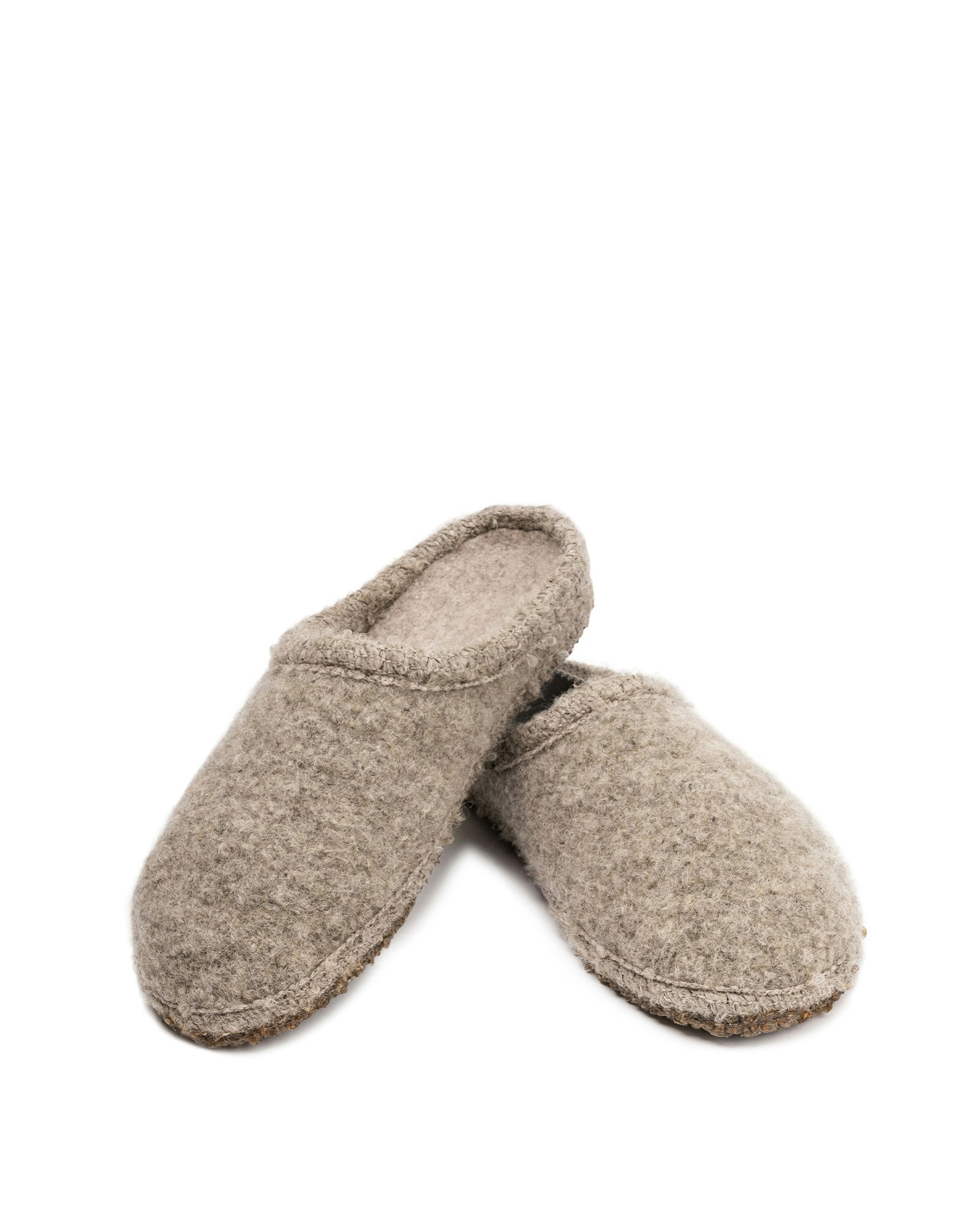 Tofflor Ulle Mohair Seamless, Beige Melange