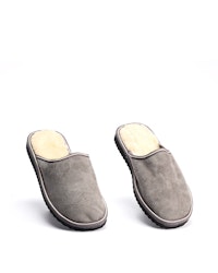 SÄLEN Fårskinn Slippers, Ljusgrå