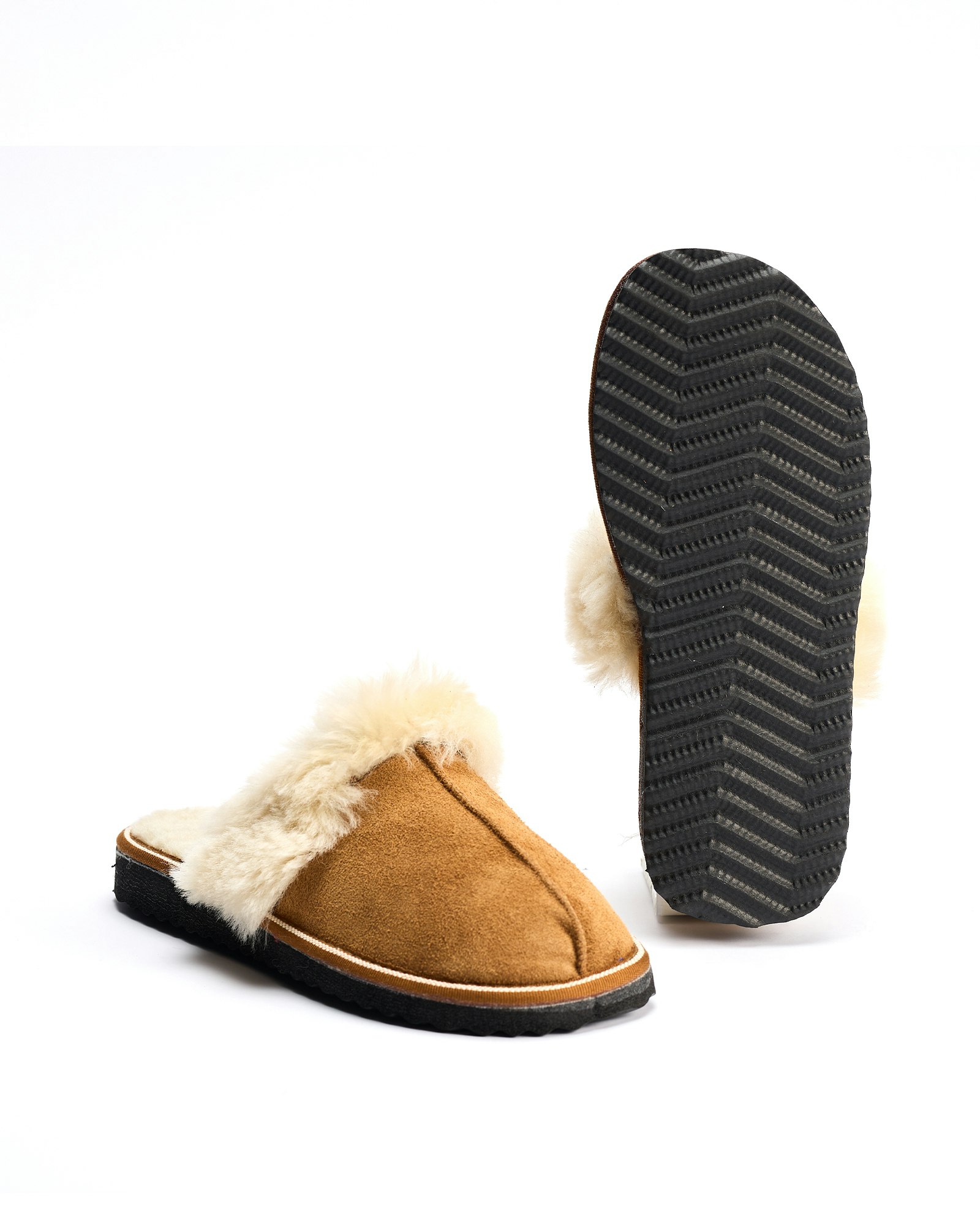 Fårskinn Slippers FJÄLL, Beige
