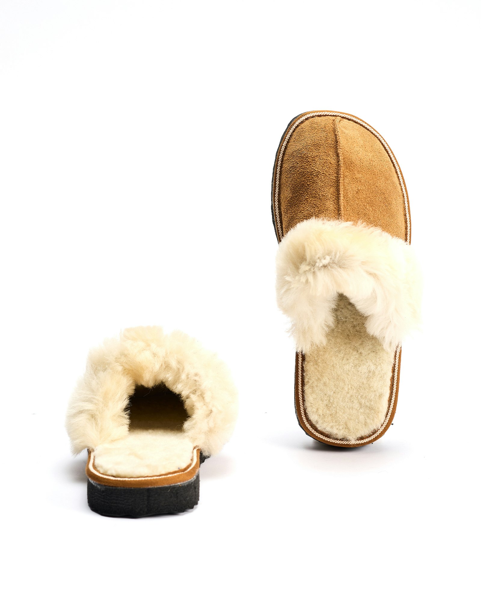 Fårskinn Slippers FJÄLL, Beige