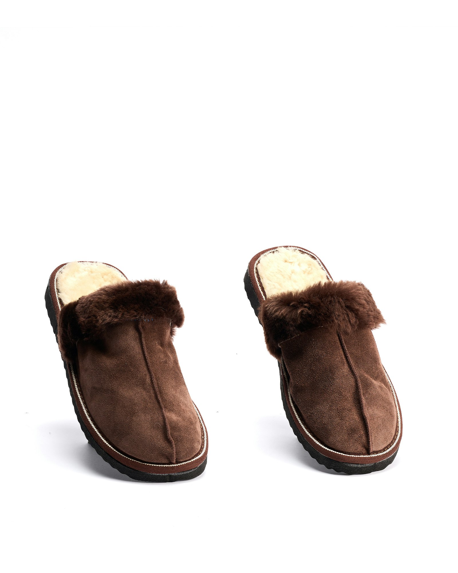 Fårskinn Slippers FJÄLL, Brown