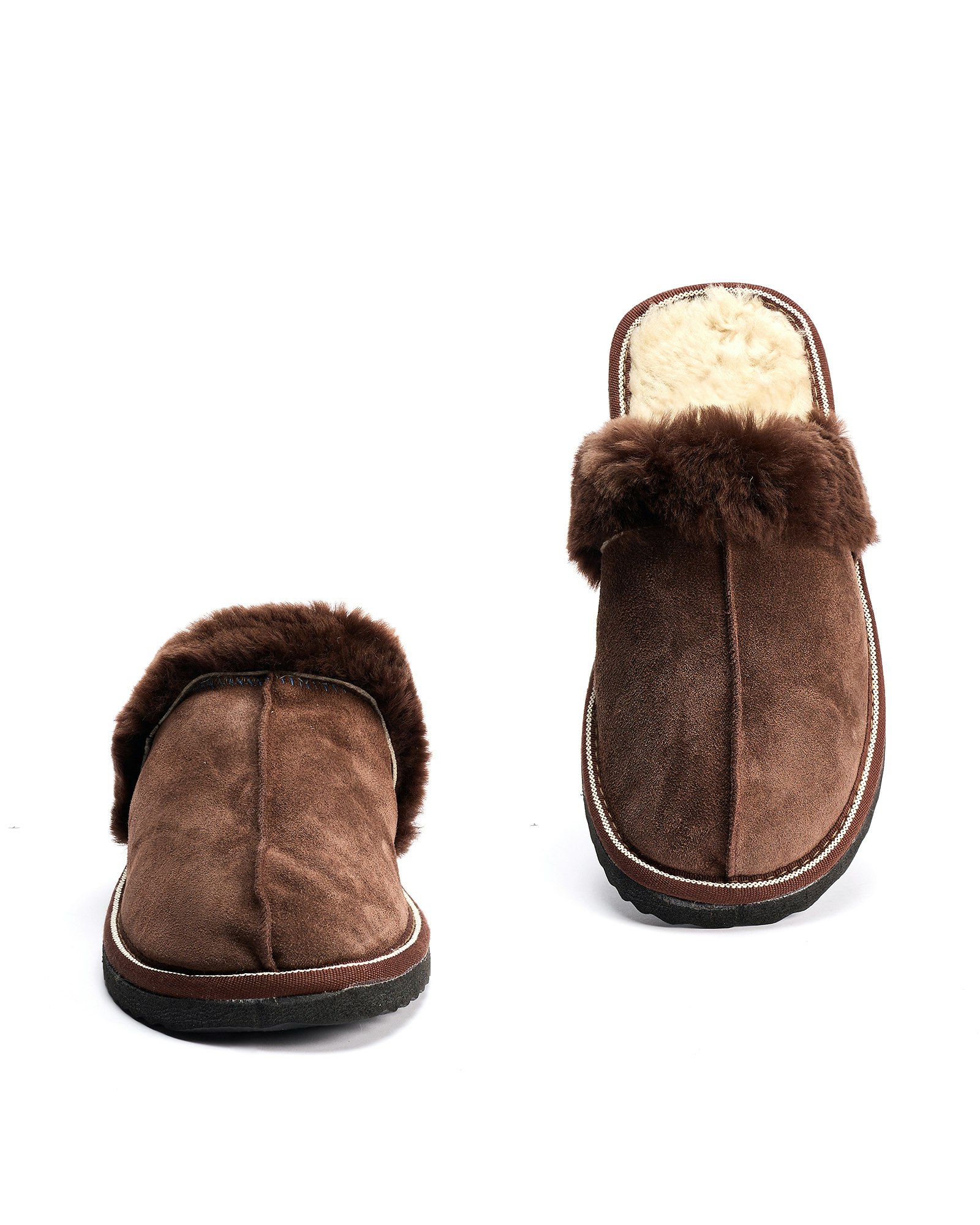 Fårskinn Slippers FJÄLL, Brown