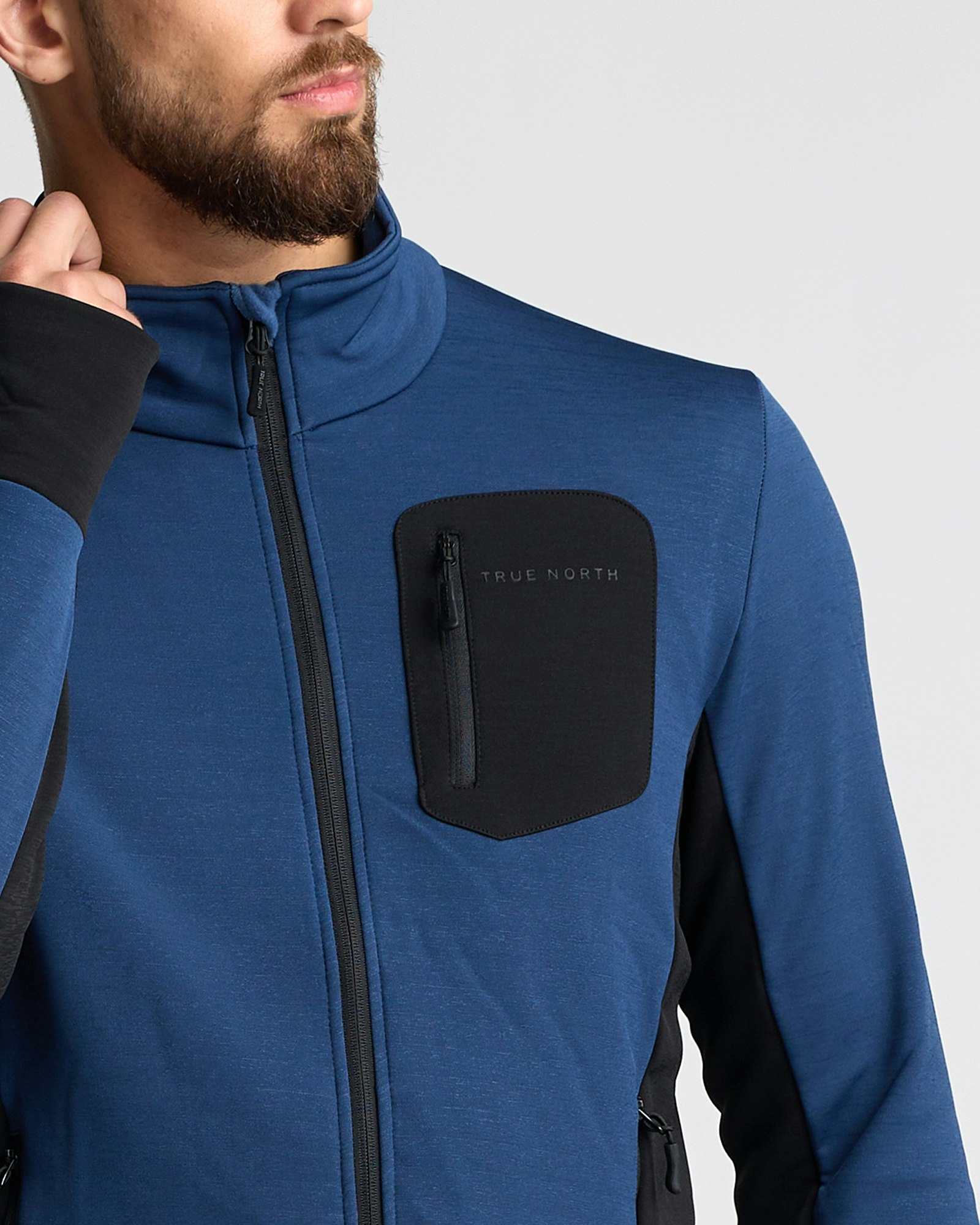 Thermal Stretch Performance Jacket Herr, Blue