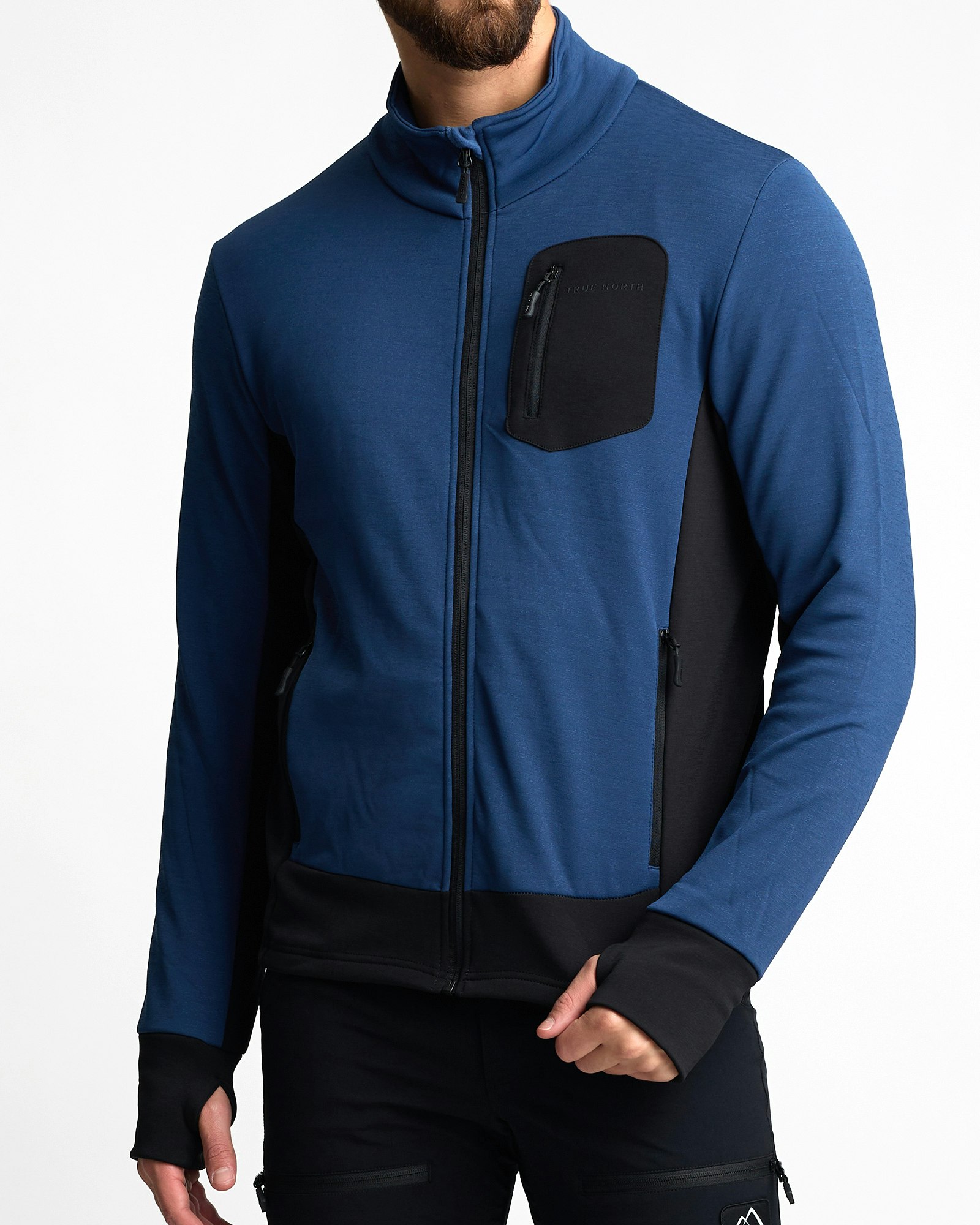 Thermal Stretch Performance Jacket Herr, Blue