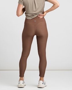 Tights Shiny-Ribb Dam, Brown