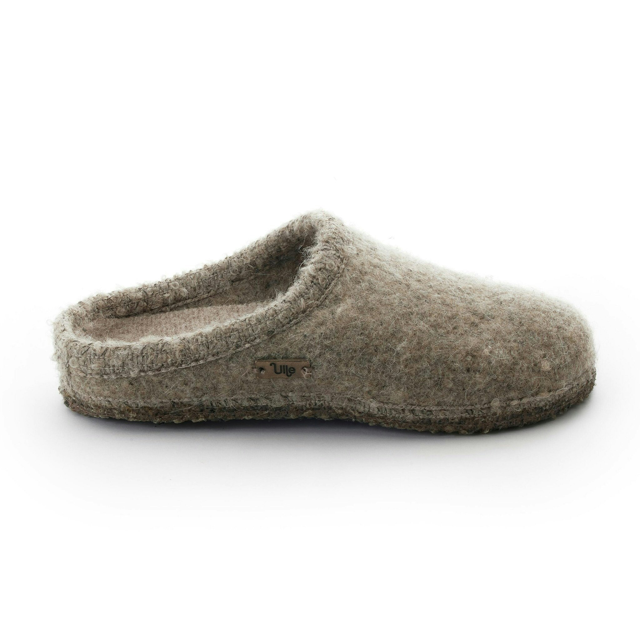 Tofflor Ulle Mohair Seamless, Beige Melange