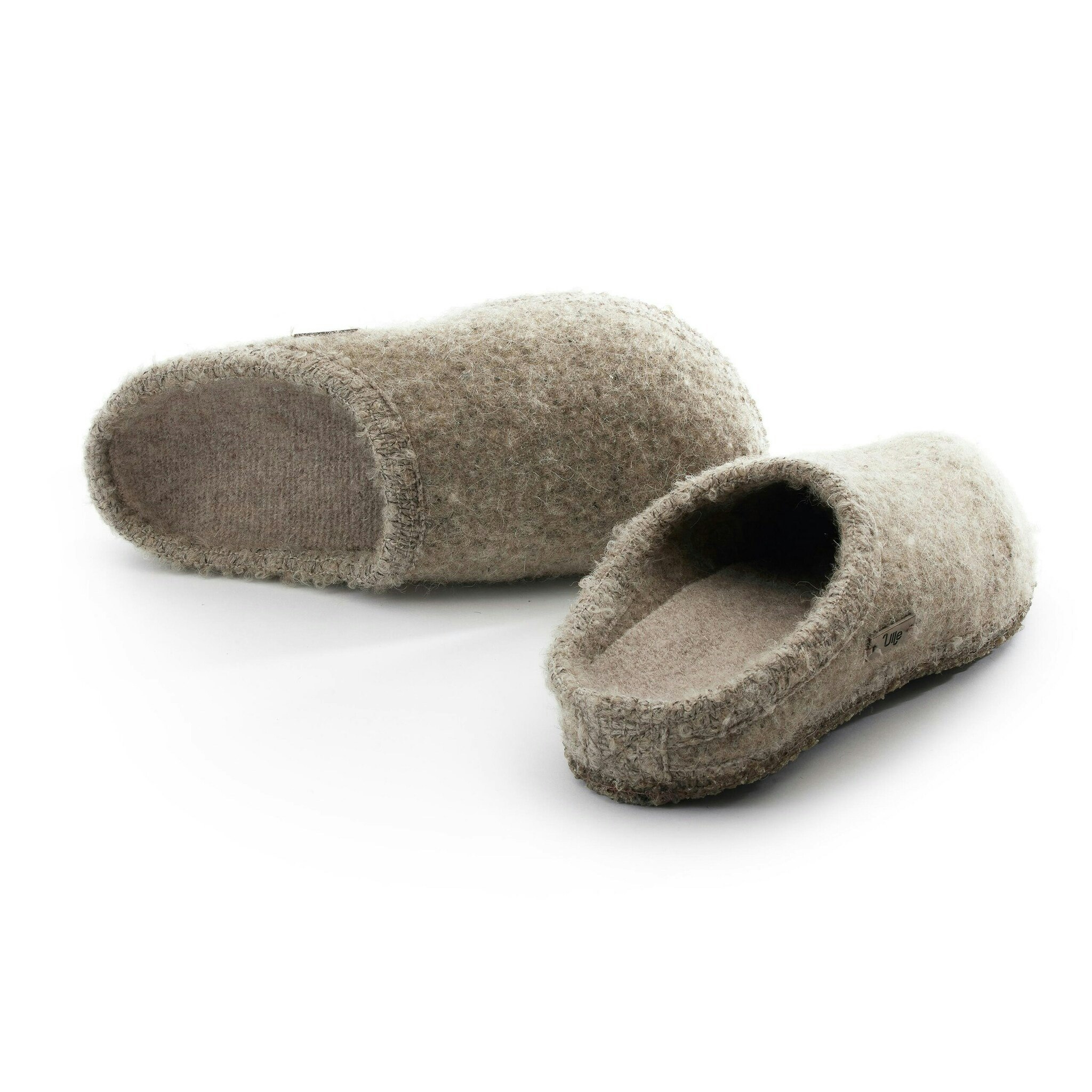 Tofflor Ulle Mohair Seamless, Beige Melange