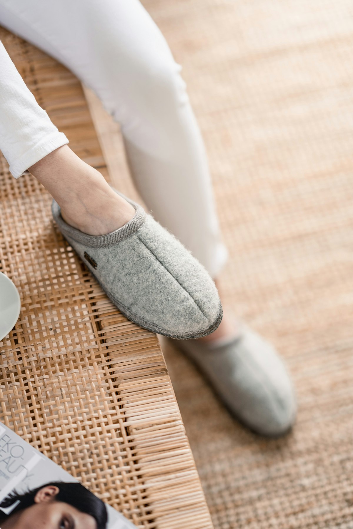 Ulle Original Tofflor, Light Grey Melange