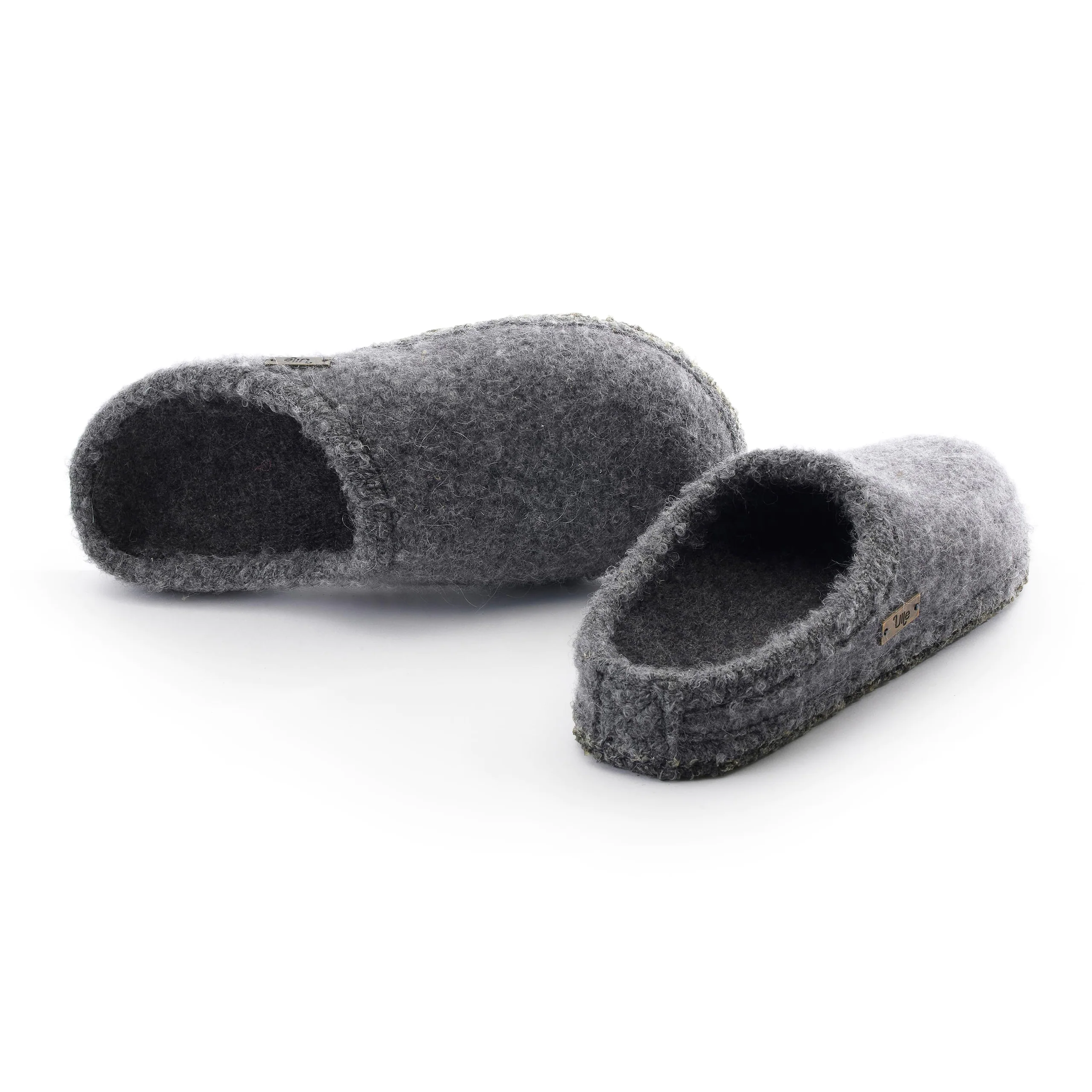 Ulltofflor Mohair Seamless, Grey Melange