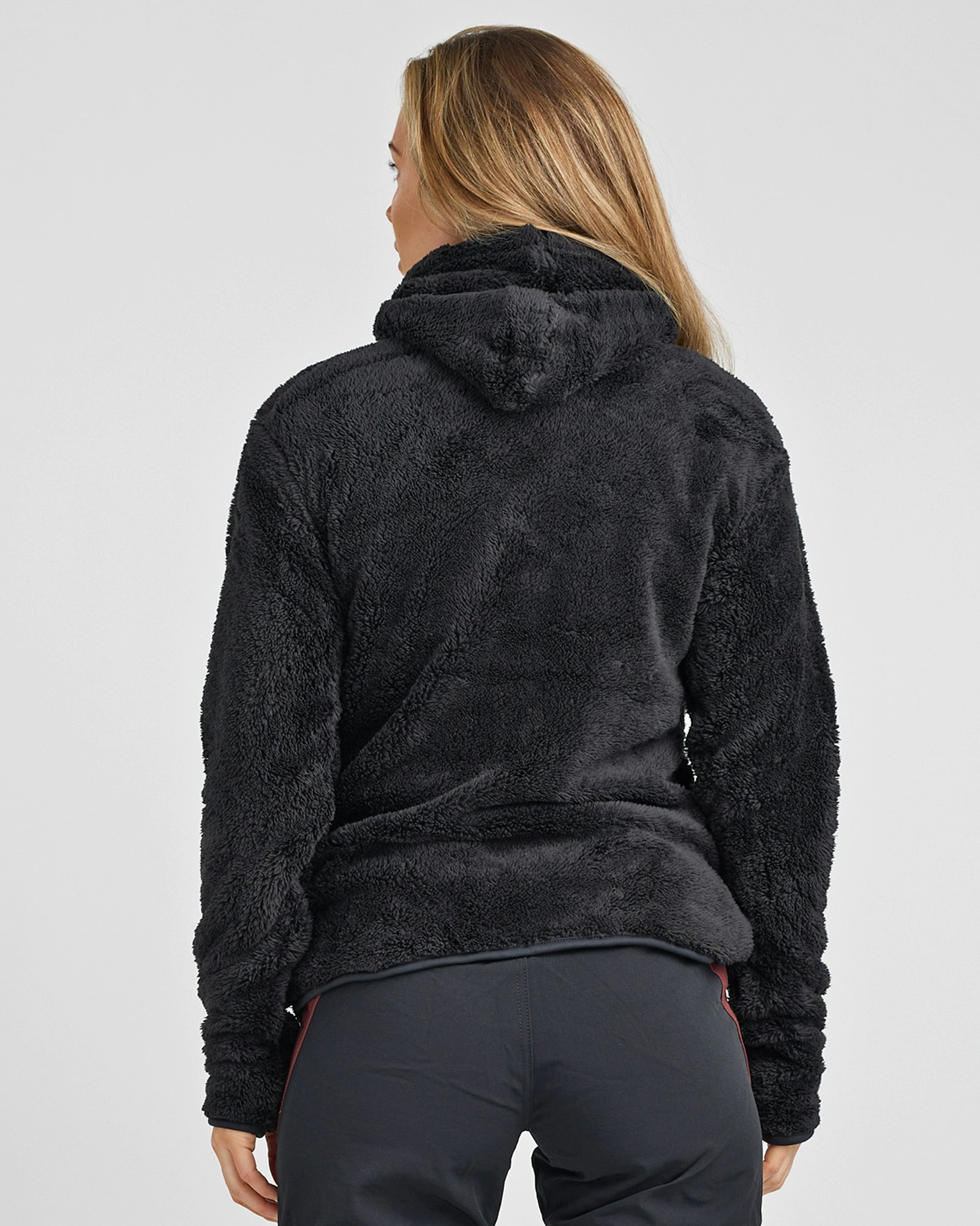 Softpile Hoodie Dam Svart