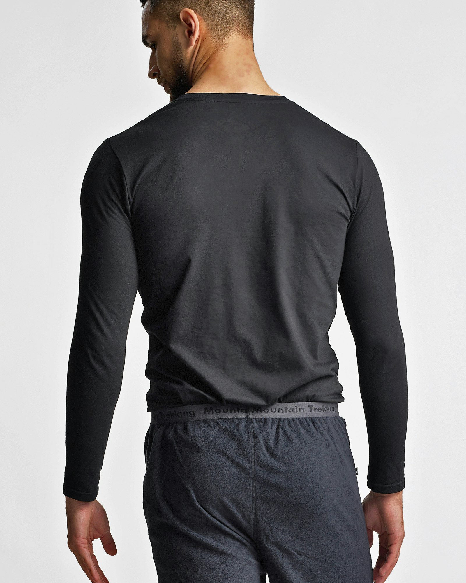 Long Sleeve Herr, Black