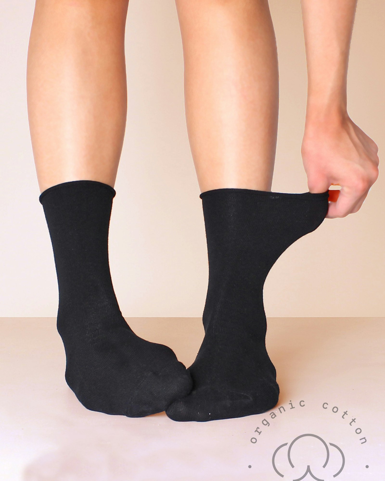 Sense Organic Cotton Socks, Svart 3-Par