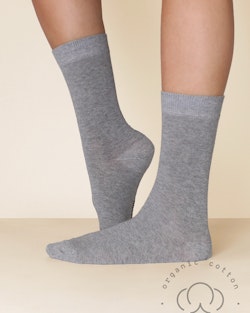 Organic Cotton, Grå 3-Par