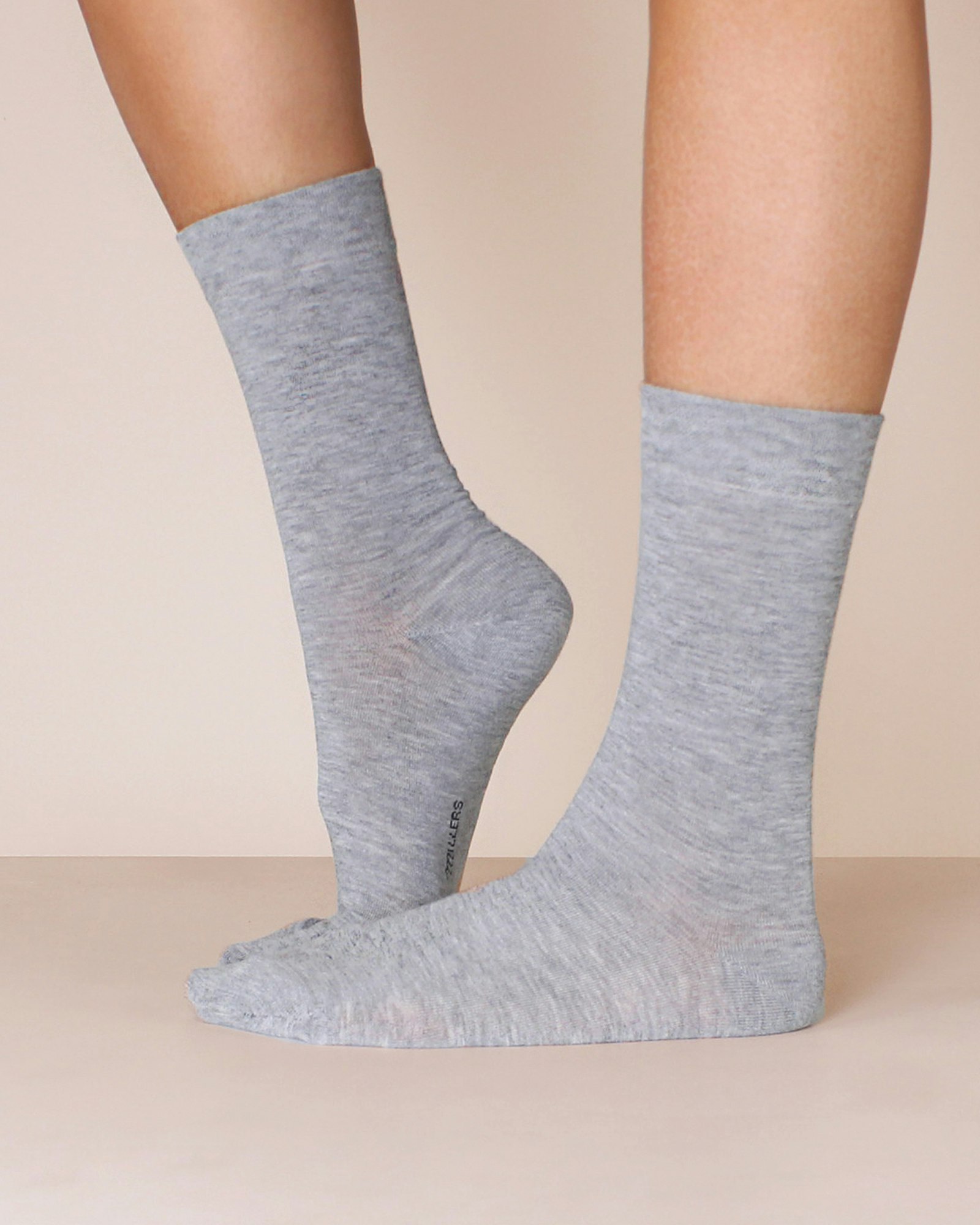 Seamless Luxury Socks, Ljus-Grå 3-Par