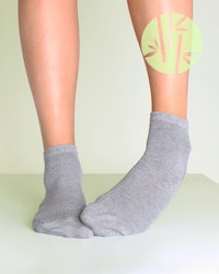 Super-Comfi Short-Ankle Socks Bambu, Grå / 2-Par