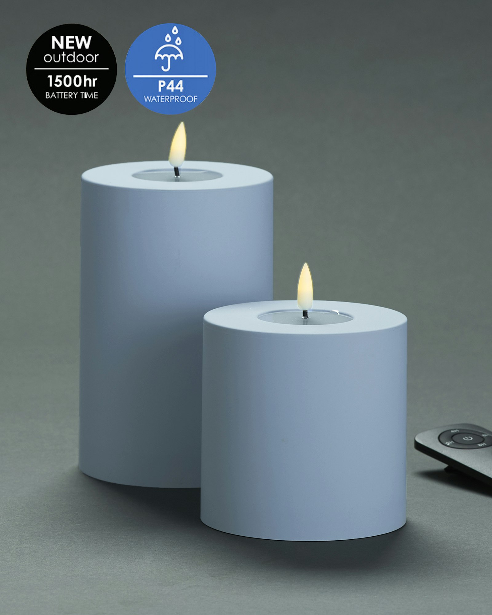 Utomhus LED-Blockljuspaket Ø10 Set av 2