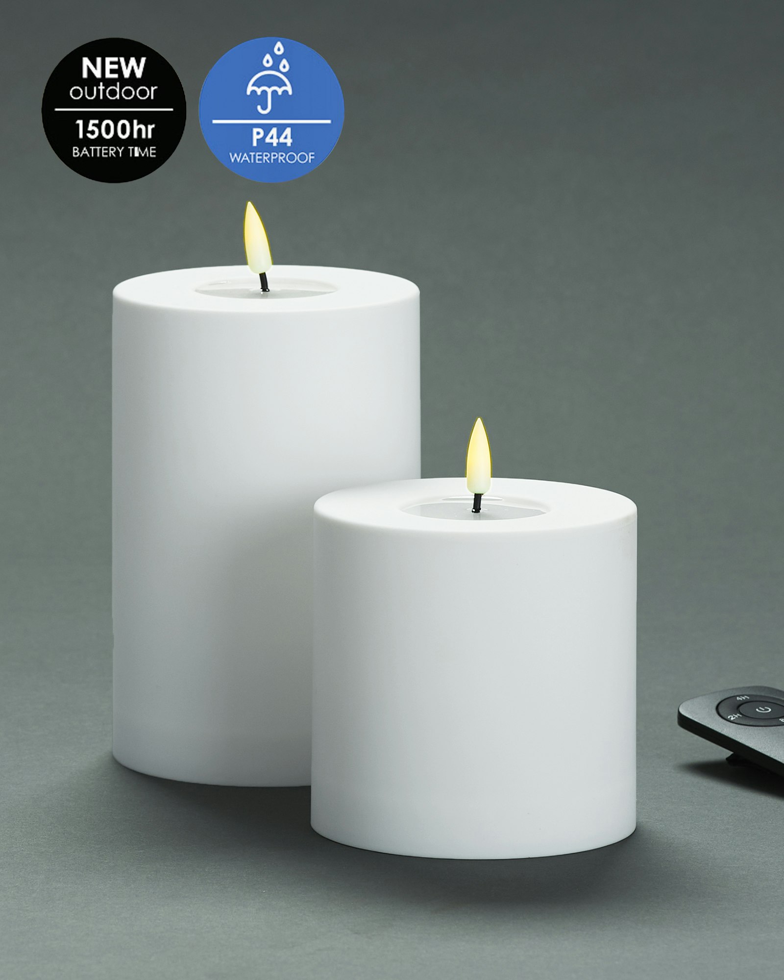 Utomhus LED-Blockljuspaket Ø10 Set av 2