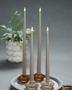 LED-Dinner Candles Shiny i Set av 4pk-mix