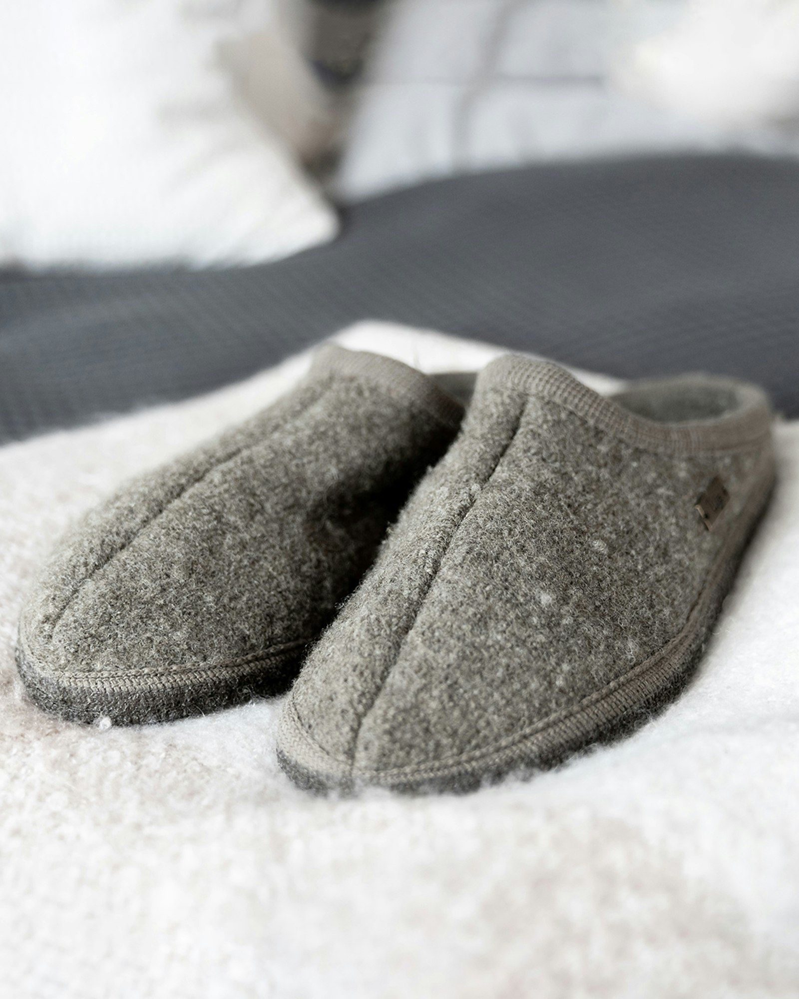 Ulle Original Tofflor, Light Grey Melange