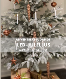 LED-Candles Juleljus White, 1fpk à 6st