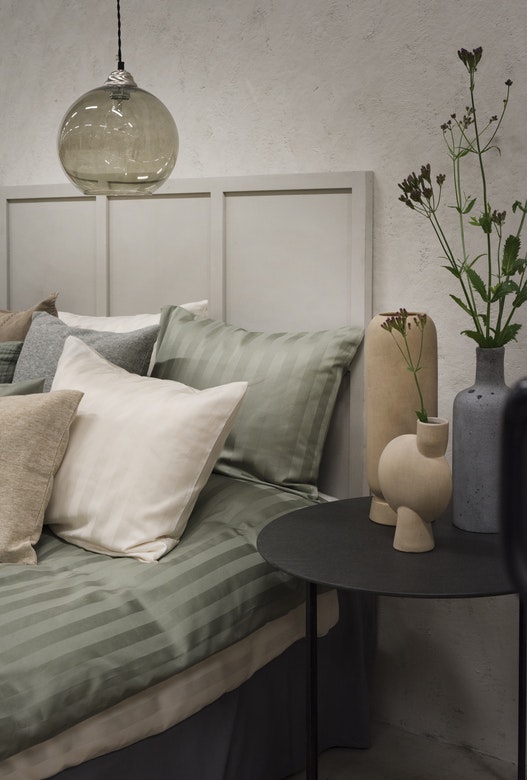 Påslakanset i Satin Lindblomsgrön