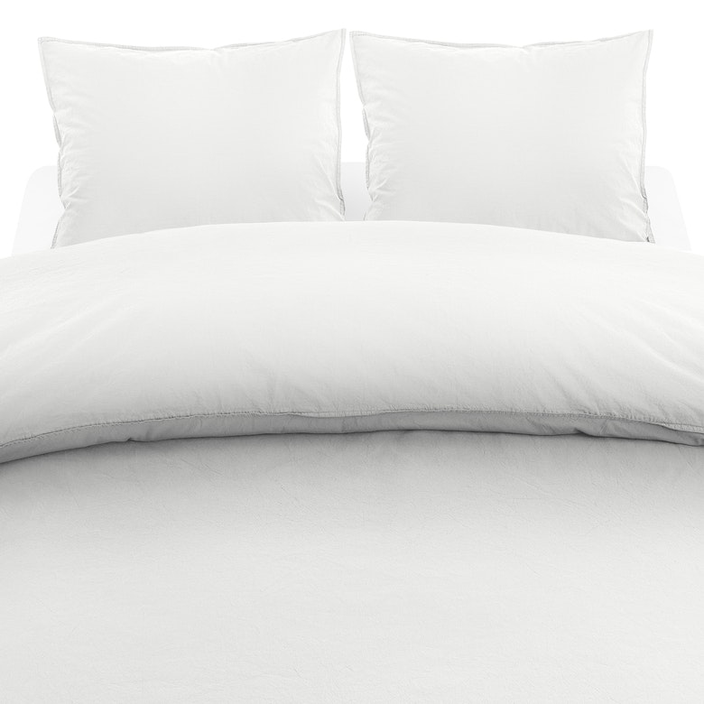 Påslakanset Washed Percale Vit