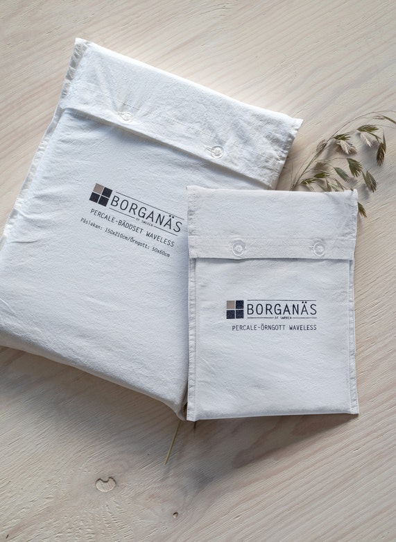 Påslakanset Washed Percale Vit