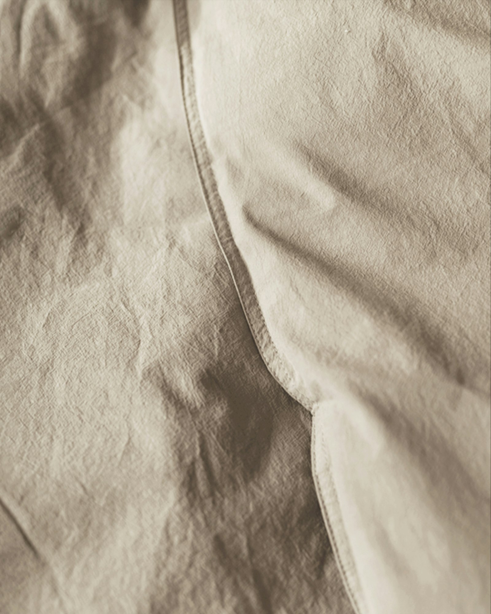 Påslakanset Waveless Percale - Sand