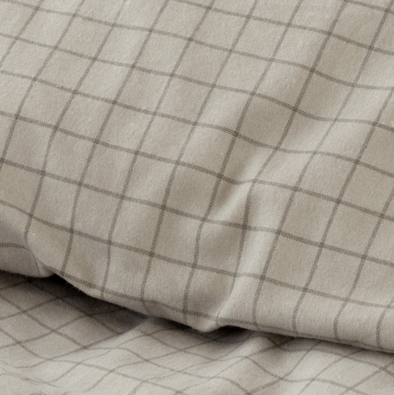 Flanell Påslakanset Birger i Greige