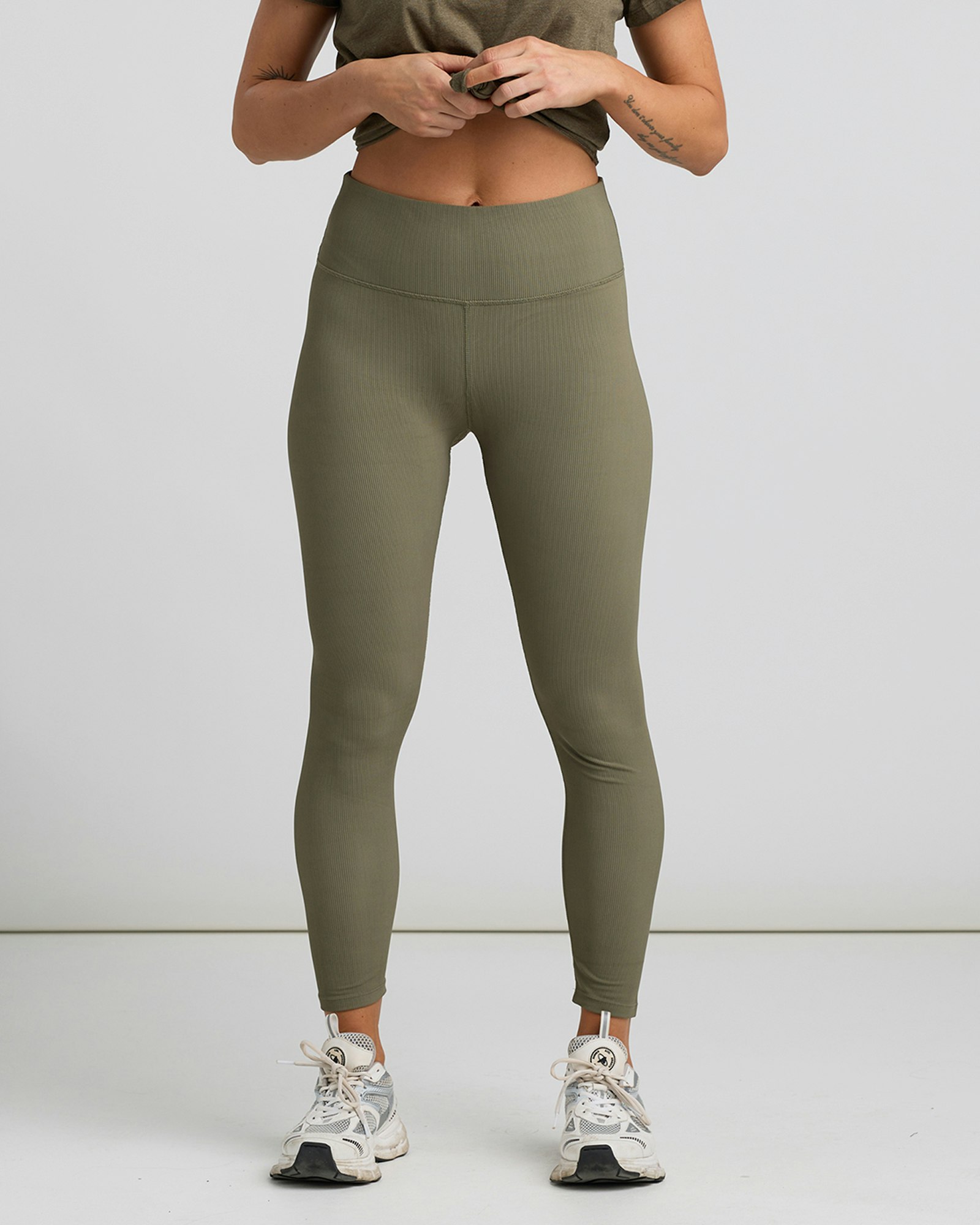 Ribbtights High Waist - Army