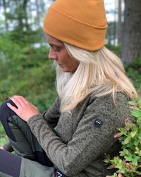 Mjuk Mössa i Ribb Eco-Bomull - Gul