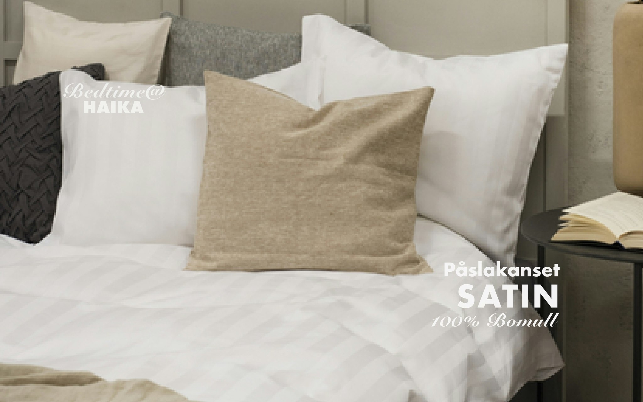 Påslakanset i Satin Vit